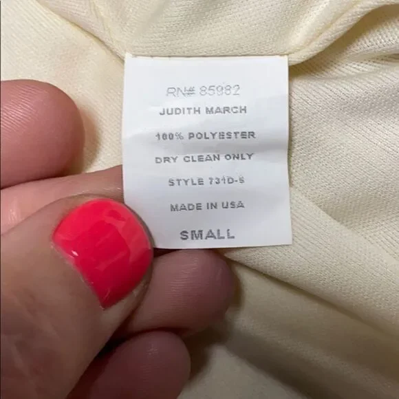 Judith March Floral Sleeveless Dress Retro Bow SM - Picture 7 of 8